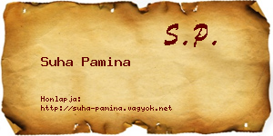 Suha Pamina névjegykártya